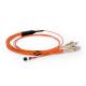Durable Fiber Optic Accessories Multimode MTP Fiber Cable 3.0mm UPC Polish Finish
