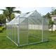 Exquisite 8' X 12' Aluminum Frame 6mm UV Twin-wall Polycarbonate Greenhouse