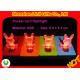 ABS colorful rabbit shape mini pocket led card flashlight LED flashing toys