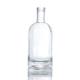 In Stock 750ml Transparent Whiskey Spirit Glass Liquor Bottle With Cork
