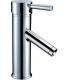 Polished Hot And Cold Water Faucet Basin Tap Faucets , Copper Brushed Nickel Basin Faucet