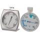 Mini Refrigerator Fridge Cooking Thermometer Set Silver / White With Hook