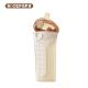 Flip-cap Anti-Drop Soft Silicone Baby milk Bottle with Natural Response Nipple (Round Hole S Code)