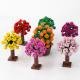 MOC city accessories building blocks garden tree green bush flowers grass plants building block