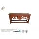 Mahogany Carving Patrerns Hallway Console Table / Entryway Rustic Console Table
