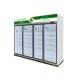 Air Cooling Supermarket Beverage Stand Refrigerator Display Cabinet Temprature 2 To 8