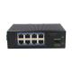 MSG1108 100Base-T RJ45 1000M Industrial Ethernet Switch IP40