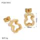 Hot Gold Plated Acrylic Stainless Steel Jewelry Earrings for Party