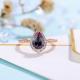 New Style 925 Sterling Silver Cubic Zircon CZ Jewelry Halo CZ Ring Alexandrite Rings
