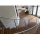 Indoor Stair Railing Stainless Steel Balustrade System Solid Rod Bar Simple Installation