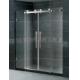 SGCC Certification Double Sliding Shower Enclosures Tempered Glass Stainless Steel Handle