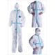 White Anti Virus Sterile Disposable Protective Coverall for Food Processing