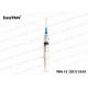 PVC Durable Disposable Injection Syringe With Needle Transparent