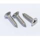 #10 X 1 1/2  Self Tapping Flat Head Metal Screws Type A  316 Stainless Steel DIN7982