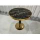 Smooth Round 75cm 70cm Wrought Iron Glass Coffee Table