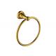 Hotel Bathroom Accessory Golden Towel Holder Ring Wall Bright Looks