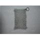 Square Shape Stainless Steel Chainmail Cast Iron Cleaner Lightweight