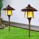 IP65 Outdoor Lamp Solar Garden Street Light Chandelier With Pole And Battery