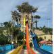OEM Fiberglass Big Splash Water Park Slide 14M For Teenager Outdoor