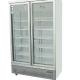 Double door glass door stainless steel air-cooled large capacity beverage cabinet
