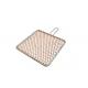 Square Shape Mesh Steaming Cooling Baking Net Copper Barbecue Grill Netting with Handle Barbecue Wire mesh