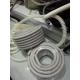 Grey Flexible Corrugated Plastic Tubing , PVC Reinforced Plastic Flexible Hose