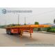 40ft Container Flatbed Semi Trailer , 3 Axles 45T Flatbed Utility Trailer