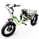 Aluminum Alloy Frame 3 Wheel Electric Tricycle Folding 20 Inch Fat Tire Electric Cargo Bike