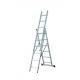 Multi Use Foldable Aluminum Ladder 3x6  Stable Performance For Painting