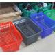Retail Plastic Fruit Hand Shopping Basket , Hollow Out Storage Shopping Hand Baskets