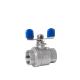 Nominal Pressure 1000 Wog 2PC Ball Valve with Female Thread and Butterfly Handle