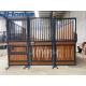 Powder Coating Black Steel Horse Stables Box Customized Made