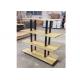 Many Layers Wood Shelf Retail Gondola Shelving , Middle Convenience Store Shelving