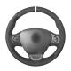 Car Accessories Hand Stitched Suede Leather Steering Wheel Cover for Renault Clio 4 Captur Kaptur 2016 2017 2018 2019 2020