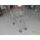 100 L Europe Grocery Store Shopping Carts With 4 Flat Swivel Casters