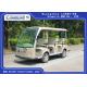 4 Wheel Electric Shuttle Car , 8 Seats Electric Passenger Vehicle With Sun Curtain 4KW DC Motor