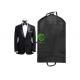 Dustproof Zippered Garment Bags Hanger Coat Cover For Storage Black Color