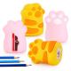 Cat Paw Pencil Sharpener Manual Gift Mini Silicone Stationery For Kids Kawaii School Office Supplies