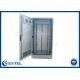 1500W 32U Weatherproof Outdoor Telecom Cabinet Galvanized Floor Mount