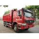 LHD 6X4 Heavy Duty SINOTRUK HOWO Dump Truck With Tarpaulin Cover / Metal Cover