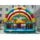 OEM Accepted Bounce House Park , Bounce House Amusement Park 1000D PVC