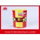 Cylinder Round Food Cookie Gift Tins , CMYK Printed Outside Glossy Finished Biscuit Tin Box