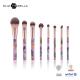 ODM Womens Make Up Brushes With Alu - Ferrule 100% Synthetic Hair Cosmetic Brush Set