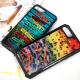 TPU+ PC Glass colored painting for iphone7 plus, durable case with unique design