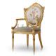 Antique Accent Wooden Armchair Royalty Living Room Leisure Arm Chair