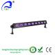Black Light Bar with 9x3W UV LED Bar in Metal Housing for party