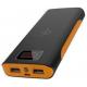 Orange Lightweight Qi Wireless Power Bank USB External Battery Pack Laptop
