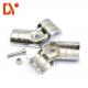 Anti Static Black Lean Tube Connectors DY130 With Silver Chromium Plating