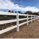 3 Rails Heavy Duty Vinyl Fence , Horse Pvc Farm Fence 1.2m Height