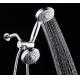 Combo shower heads 3 way 2 in 1 shower head full chrome high pressure 5 functions shower head